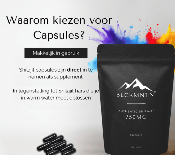 BLCKMNTN® Authentic Shilajit 60 Caps 750MG inclusief e-book