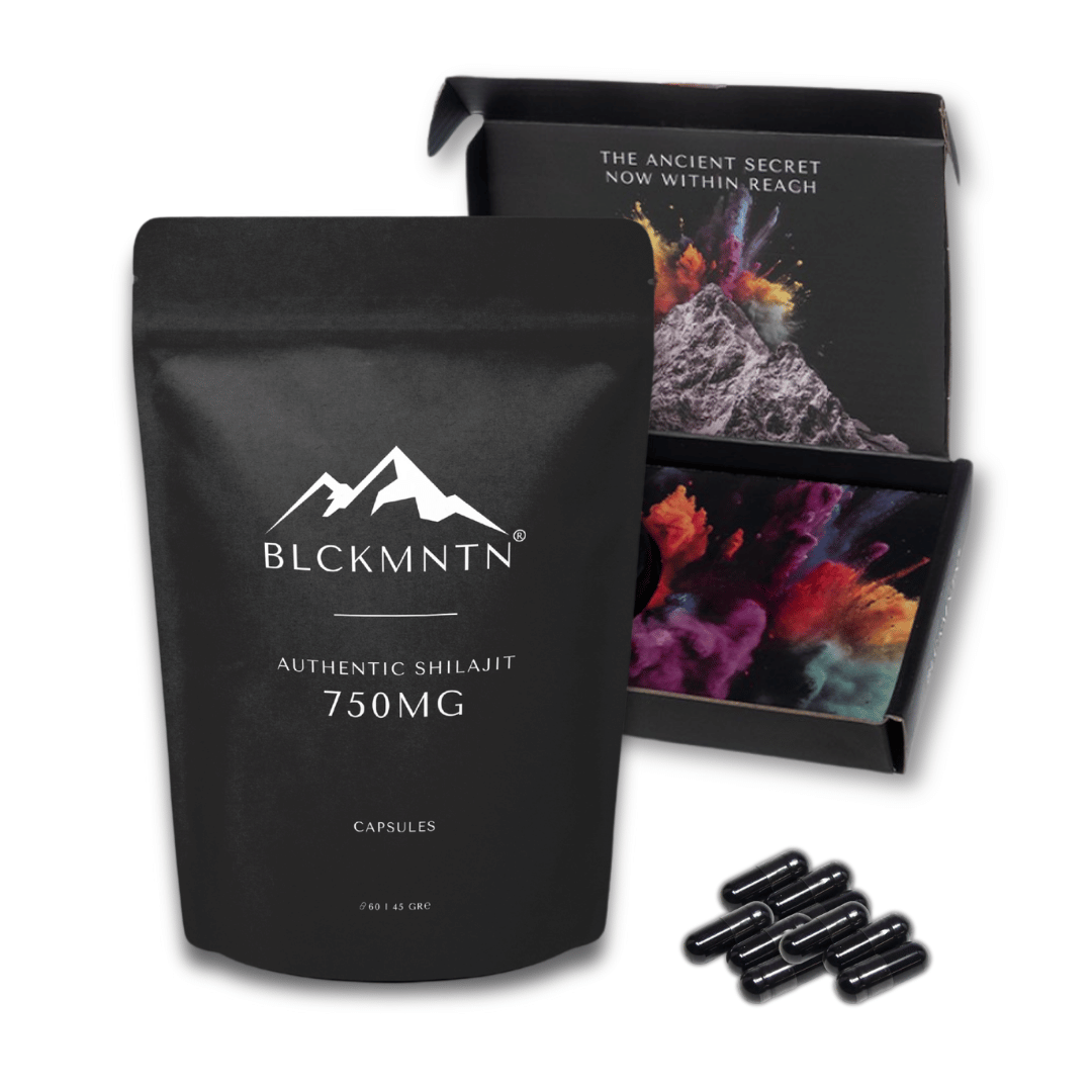 BLCKMNTN® Authentic Shilajit 60 Caps 750MG Puurste Shilajit