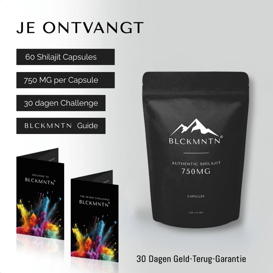 BLCKMNTN® Authentic Shilajit 60 Caps 750MG inclusief e-book