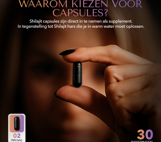 BLCKMNTN® Authentic Shilajit 60 Caps 750MG Puurste Shilajit